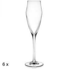 Ego, set 6 Flute spumante cristallo RCR