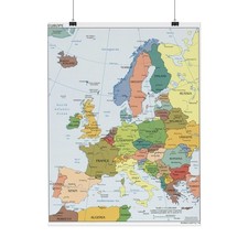 Poster Mappa Politica Europa |