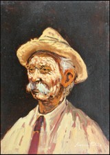 Oil painting portrait Franco