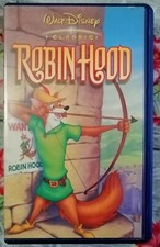 ROBIN HOOD Walt Disney VHS VIDEOCASSETTA RARA EDIZIONE Leggere Descrizione 