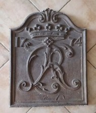 Originale e Antica Piastra Ghisa Autentica Datata 1777 Fusione a terra Rara