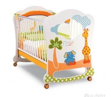 culla Lettino Pali In Legno