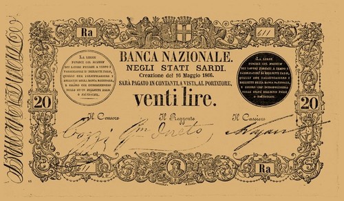 Italia lire banca - -lire, 20