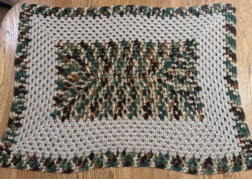 Coperta afgana all uncinetto - all'uncinetto, a