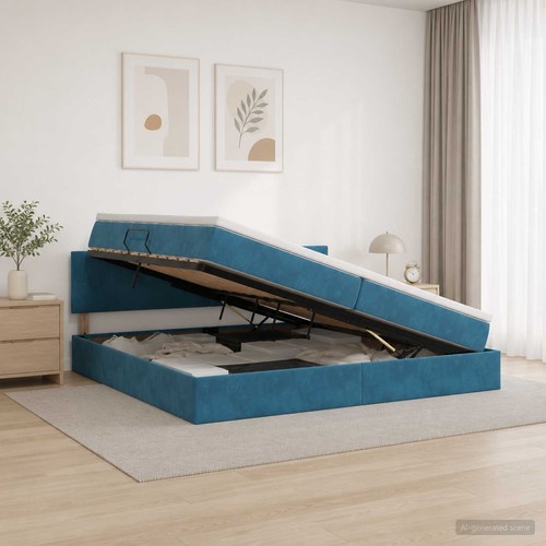 Letto con contenitore led - contenitore, e