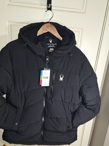 Spyder giubbotto uomo nero - nero, con