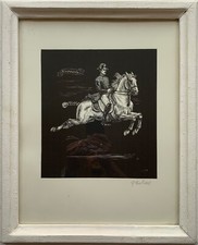 Incisione In Legno Cavaliere