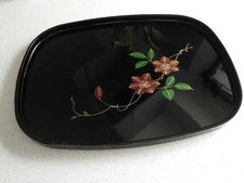 Vassoio quadrato nero design