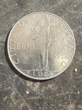 Moneta Vaticano 1955 L100 XVII