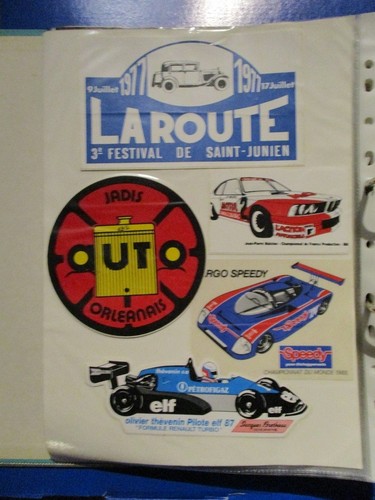 Lot autocollants sport auto - lot,