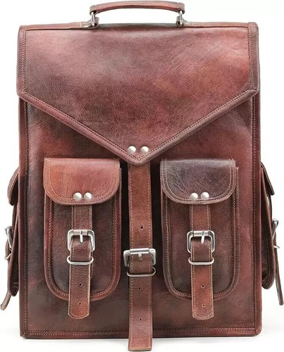 Zaino vintage vera pelle - zaino,