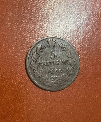 Moneta centesimi 1862 regno - moneta,