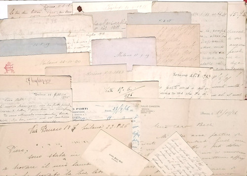 Antiche lettere manoscritte - lettere,