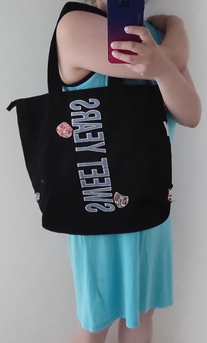 Borsa grande tessuto nero - borsa, di