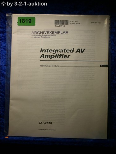 Sony bedienungsanleitung - sony,