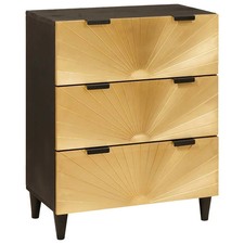 Credenza Nero e Oro 60 x 33 75
