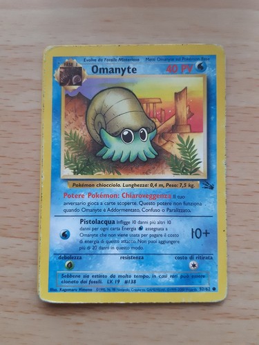 Omanyte carta pokémon - pokémon,