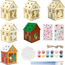 6 Pezzi Casette Di Natale in