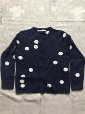 Cardigan MARNI bambina 100% cashmere blu per bambina di 8 anni