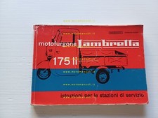Innocenti Lambretta 175 Li motocarro 1a-2a Serie 1962 manuale officina originale
