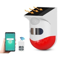 Allarme antifurto solare sensore movimento 120dB no telecomando sirena