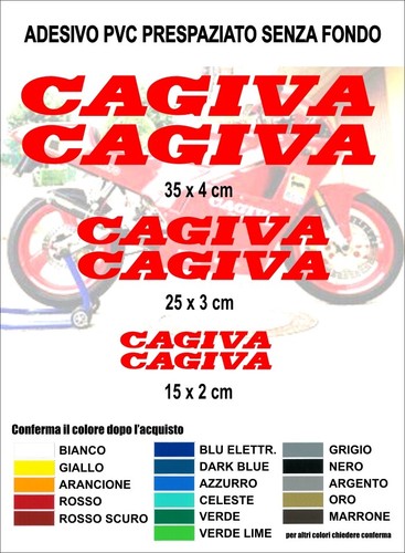 Cagiva adesivi stickers logo - cagiva,