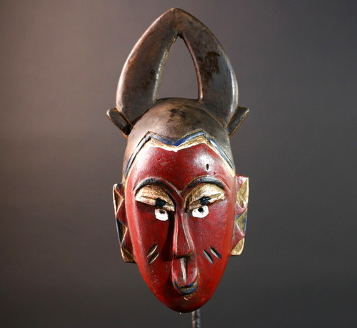 Maschera africana baule crest - baule,
