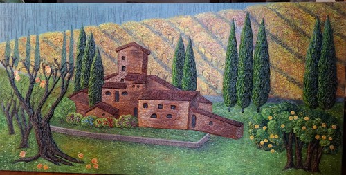 Dipinto rilievo tela - a, su