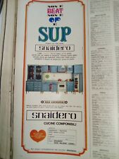 advertising Pubblicità anno 1968 cucine componib Snaidero old America   (am ot )
