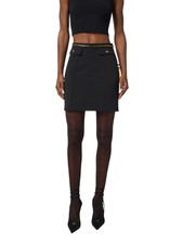 Elisabetta Franchi gonna corta in crepe nero