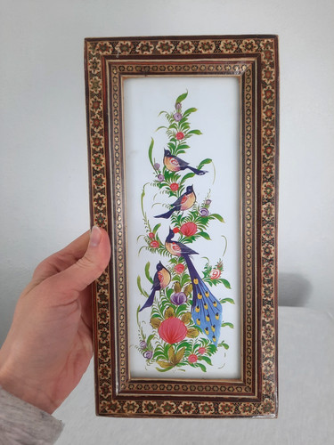 Quadro vintage uccellino