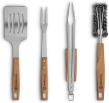 Set Utensili Barbecue 4 Pezzi