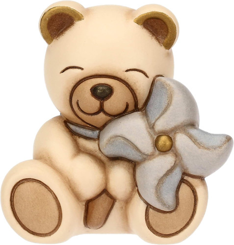 Teddy con girandola - girandola, azzurra