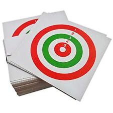  100 Bersagli di Cartoncino rigido 14X14 per CO2 e A.C. Tricolore 