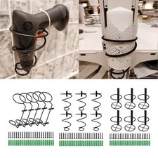 Confezione da 6 semplici portabottiglie per vino a parete con viti in ferro