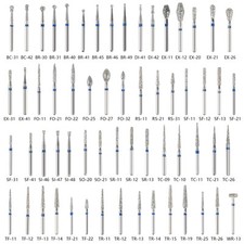 50 Pezzi Diamante Dentale FG