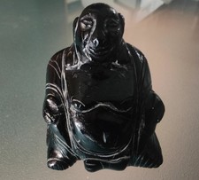 BUDDAH BUDDHA BUDDA NERO GIADA INIZIO 900 H 8 GR. 263 6X5,5  ACQUISTATO IN NEPAL