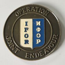IFOR Operation Joint Endeavour- Medaglia Bronzo e smalto -Diam. mm.45.