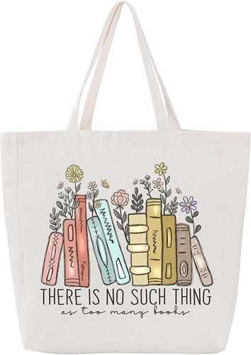 Borsa tote per libri - in, tela