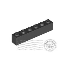 2x LEGO 3009 Mattoncino 1x6