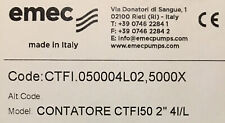 Contatore acqua fredda - Lancia impulsi - A turbina - CTFI 50 2'' - EMEC
