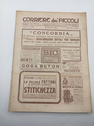 Giornale corriere dei - dei, piccoli
