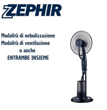 Ventilatore Piantana Nebulizzatore Acqua ZEPHIR zst42p Esterno Potente Fresco