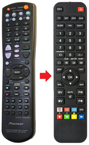 Telecomando adatto per - , pioneer