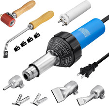 Saldatore Plastica Aria Calda 1600W Kit Tetti Saldatura Plastica 110V, Vinile PVC TPO Wel
