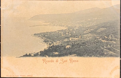 Cartolina sanremo - cartolina, (imperia)