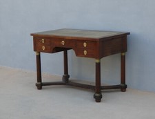 Scrittoio scrivania st.Impero con piano scrittura in pelle, mogano, L 114 cm!