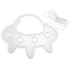 Forma astronave al neon lampada USB Alimentazione elettrica LED LED