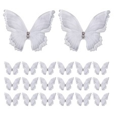 20Pcs Organza Butterflies