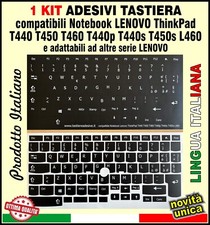 ADESIVI TASTIERA compatibili Notebook LENOVO ThinkPad T440 T450 T460 T440